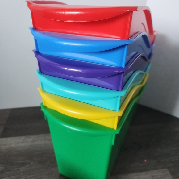 Colorful Stackable Storage Bins - Picture 5 of 6